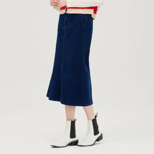 [베네통]코듀로이 머메이드 스커트_BASK91511