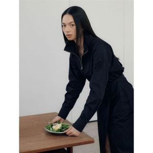 제너럴아이디어 하이넥 집업 랩 피스 [BLACK] GF1LOP501 383875