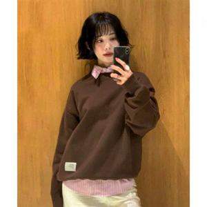 제너럴아이디어 UNI 클럽 기모 맨투맨 [BROWN] SBE4U02012 383563