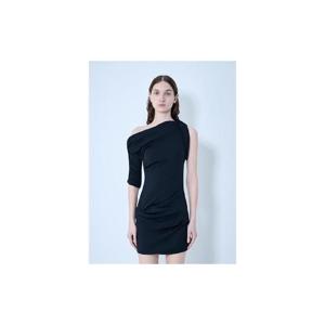 26 SS 쟈크뮈스 여성 라 미니 로브 드라피드 미니 드레스 jac0264020blk