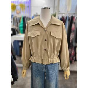 밸리걸 세이브존01 바스락 스트링 카라넥 캐주얼 자켓 619850