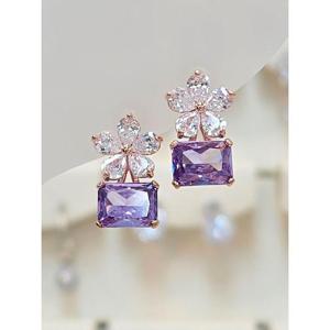 볼라레 세이브존03 볼라레 플로라 바이올렛 은침귀걸이 AQSSS1909A