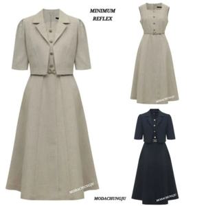 [미니멈]MD 자켓 슬리브리스원피스 셋트 MD MYBAWO6030 MD_CJ