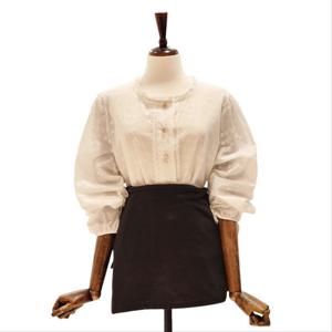 [나인스텝]자수 펀칭 블라우스 N26NS6115