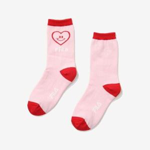 [휠라키즈]피크닉 하트 장목  양말 (FK3SCG1001X_PIK)