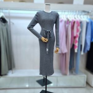 [잇미샤][잇미샤] 리브 타이 버튼 오픈 니트원피스(ITOAKOP710)_