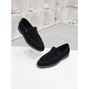 [코디엘루]가죽 스웨이드 퍼안감 로퍼 단화 3.5cm CDMD501073-2