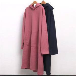 [강물처럼]빅사이즈사랑해요 7071L011 주머니 기모 원피스 WW (6