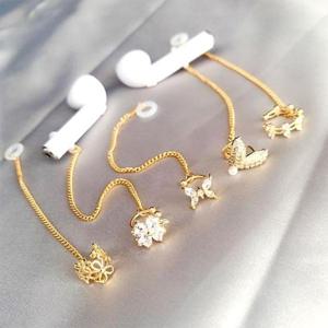 이어폰걸이 이어폰 체인 이어커프 블루투스 에어팟 귀걸이 연결