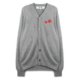 라프리마 꼼데가르송플레이 더블와펜 가디건 AX-N072-051-1