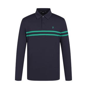 [팬텀]봄 남성 라인 배색 카라 긴팔티셔츠 / 211E1TO208_NA_IC_I