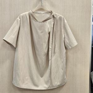 미센스 HC42 드레이프 넥 끈 블라우스 MB59BLM312Z