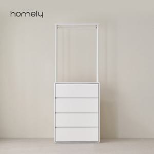 홈리 셀렉트 드레스룸 800 시스템 옷장 4단 서랍 행거