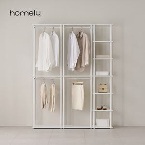 홈리 셀렉트 드레스룸 1200 B세트(600 행거+600 3단 서랍 행거)