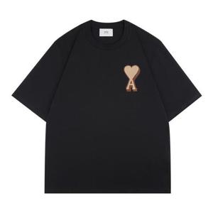 아미 UTS352 726 001 하트로고 반팔 티셔츠