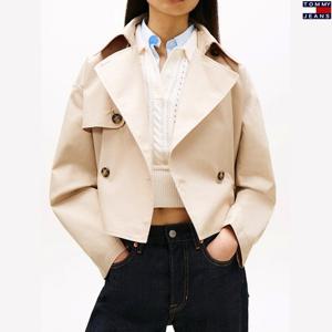 [타미진스]여성 릴렉스핏 더블 숏 트렌치 코트 T32G1WJC45TWT1-B