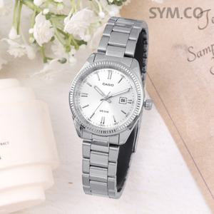 카시오 LTP-1302D-7A1 클래식 아날로그 방수 정장 여자 메탈 시계 d