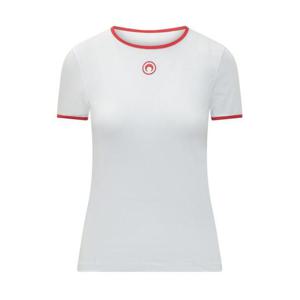 마린세르 반팔 티셔츠 UTT014ACJER0008 WH17 WHITE RED
