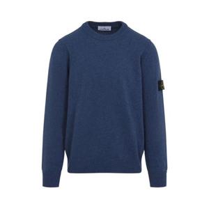 스톤아일랜드 로고 패치 크루 넥 스웨터 K2S155100072S00A3