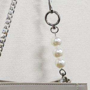 리폼 진주 포인트 연장 스트랩 실버 14cm