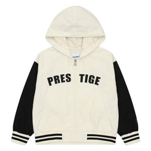 [에꼴리에][에꼴리에] 여아 배색 레터링 후드 점퍼 24A0153_BE