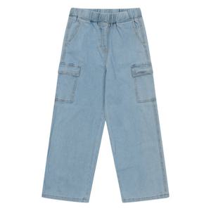 [에꼴리에][에꼴리에] 여아 밴딩 데님 카고 와이드 팬츠 24A1253