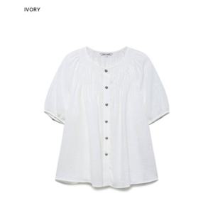 [나이스클랍][나이스클랍]라운드넥 반팔 요루블라우스A252PWB518