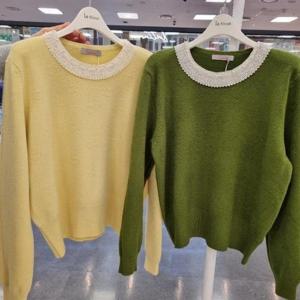 라티움 HC34 봄.가을간절기레이스카라포인트깔끔한니트 T2513sw05