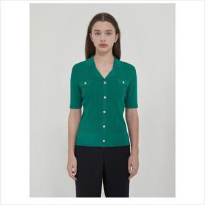 올리비아로렌 HC04 골지 카라 반팔 풀오버 VOCBL5M3331