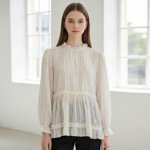 [리블리크]로리크 도트 프릴 블라우스_RF1BL051