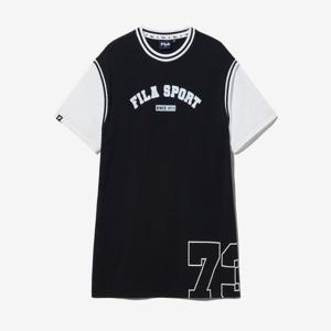 [휠라키즈] 배스킷볼 레이어드 원피스 (FK2OPH2502F_BLK)