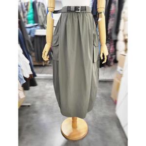 밸리걸 세이브존01 바스락  벨티드 카고 항아리 롱스커트 803790-1