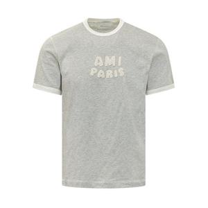 아미 반팔 티셔츠 UTS371724 A079 GRIS CHINE BLANC CREME