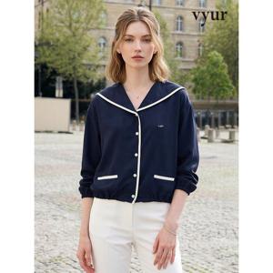 [뷰어][vyur] 세일러카라 자켓형 셔츠 (ZNWSO302)