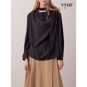 [뷰어][vyur] 보타이 라운드 블라우스 (ZNWSP205)