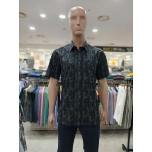 크로커다일 세이브존05 여름 정상 썸머 냉감 져지 기하학 반팔 남방 AAWS2428 95