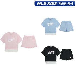 [MLB키즈]여아 스트릿 베이직 레이어드 티셔츠세트 7FS1B0663