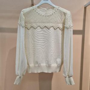 라티움 HC34 몸판니트신축성좋고팔부분시스룩짧은진주니트 T2613sw20