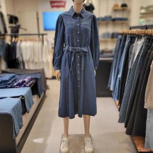 리바이스 저니 롱슬리브 맥시 청드레스 005OK-0000