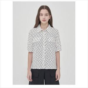 올리비아로렌 HC04 프린트 셔츠형 블라우스 VVCNS5M4481