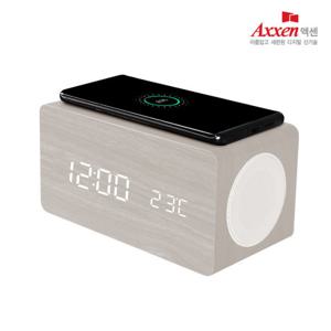 스피커/LED탁상시계15W고속무선충전/BS52(블루투