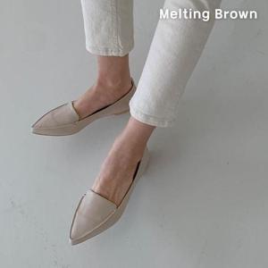 [로즈블로썸][멜팅브라운] 여성 데일리 포인티드토 플랫 8color