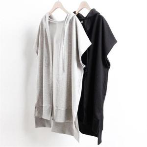 [강물처럼]빅사이즈사랑해요 1326L205 오픈 빅 후드 조끼 WW (85