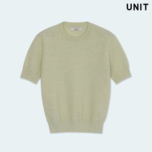 [유닛] 라이트그린 오르비에토 니트 크루넥 풀오버 UFLKCN218N-24