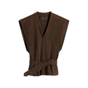 르메르 민소매 티셔츠 OT0011 LD1067BR423 Brown