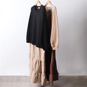 [강물처럼]빅사이즈사랑해요 F889L112 두리기모캉캉롱원피스 BE