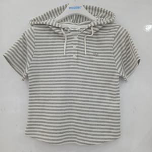 [에꼴리에][모다부평]3부 헨리넥 스트라이프 후드티/26B0458GY_B