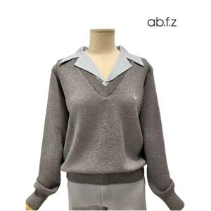 [에이비에프지]남방 레이어드 스타일 V넥 긴팔 니트 APA5HW34G