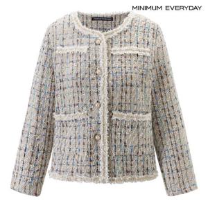 [미니멈][미니멈 에브리데이]클래식 믹스 트위드 긴팔 하객 자켓 (EC1JK008D)