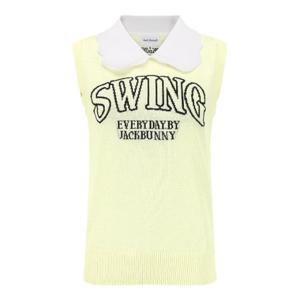 M 파리게이츠골프민소매 NQC 521E2TSJ34_YL 여성 잭바니 스캘럽 칼라 슬리브리스 탑